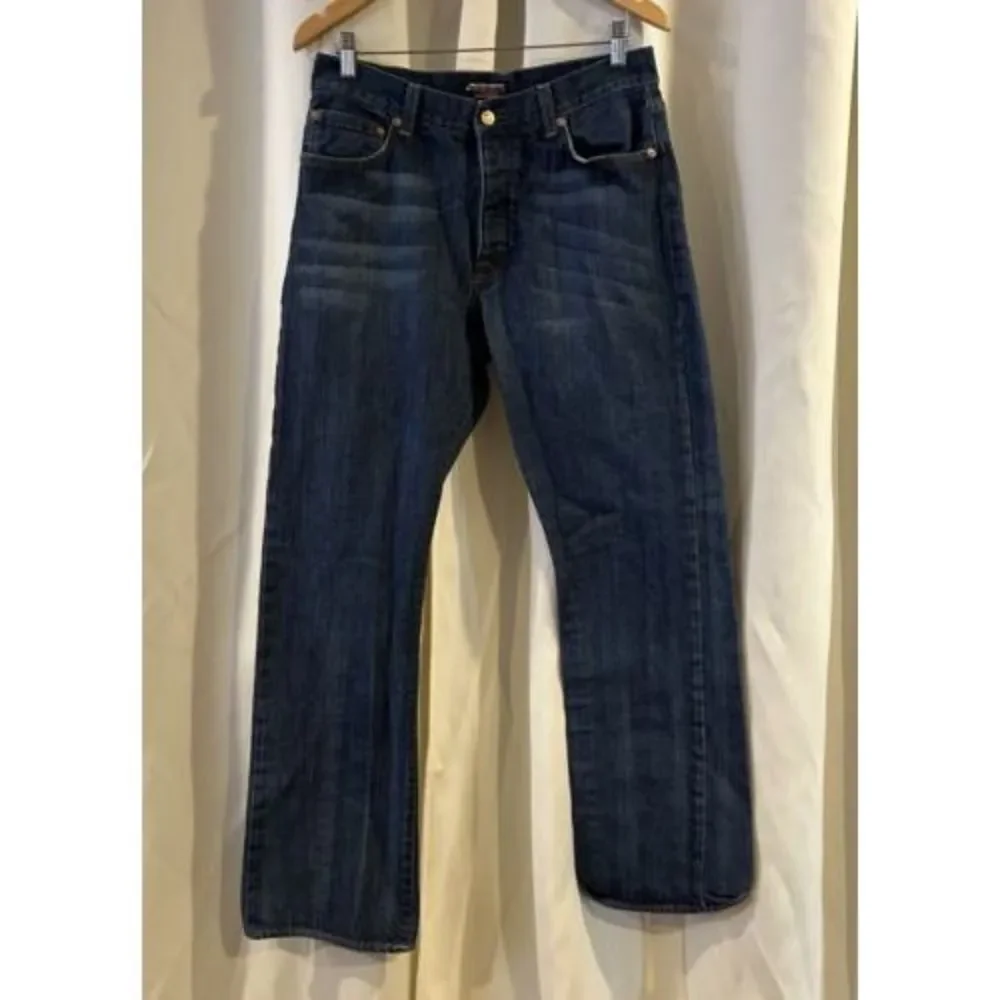 Ralph Lauren Polo Jeans‎ Men Sz 34 Townshend G.I.V.E. Blue Button Fly Boot Cut